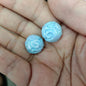 Glow Winding Flower Acrylic Beads 16mm Plated Radiant Colors 100pcs 7
