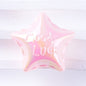UV Plating Balloon Shaped Heart Star Acrylic Beads 25mm Glossy Pastel 50pcs 16