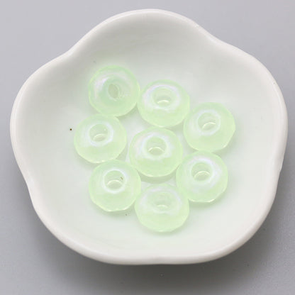 Acrylic Faceted Spacer Beads 15mm Large Hole 40pcs 22