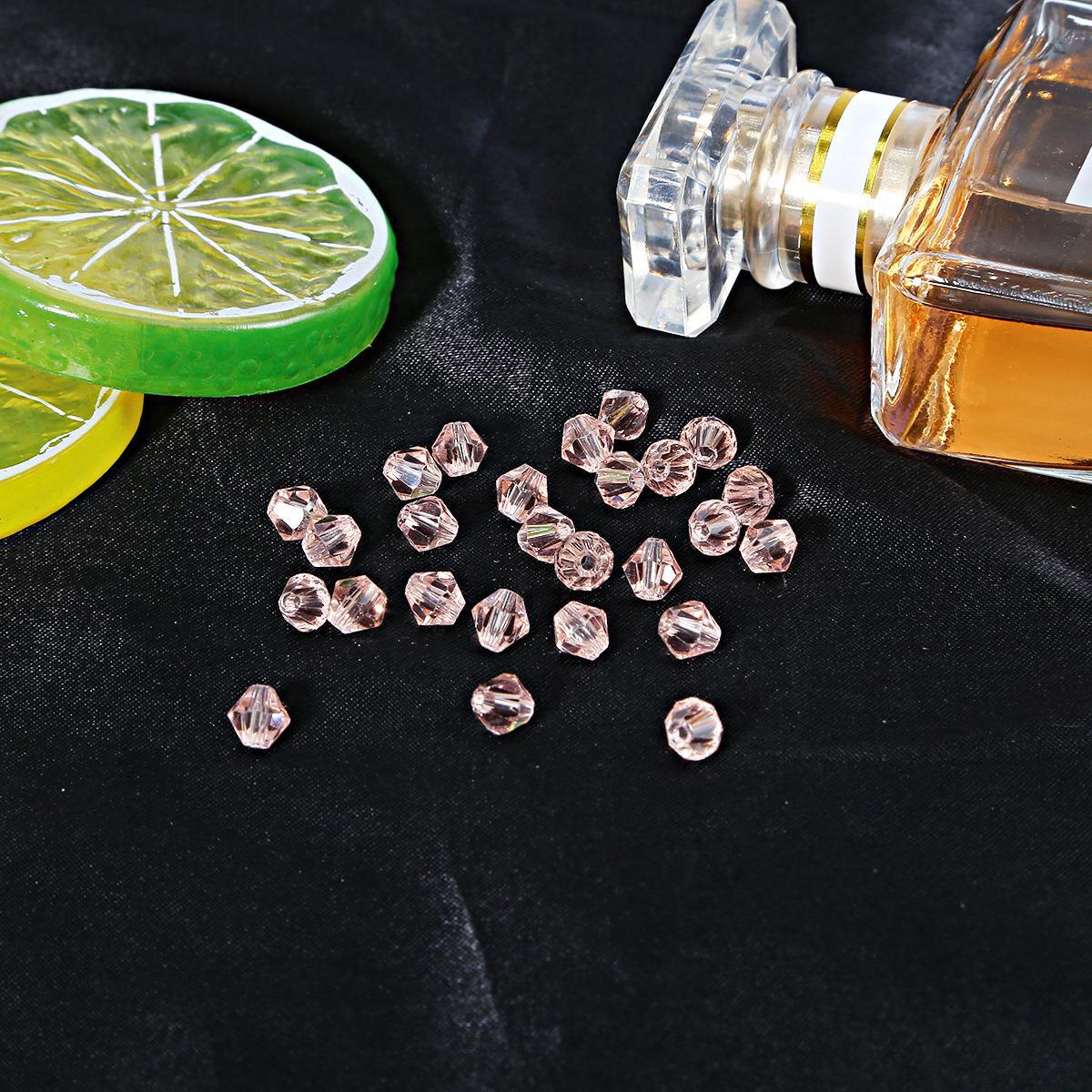Electroplated Faceted Glass Beads 6mm Transparent Mixed Colors 45pcs 10