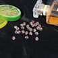 Electroplated Faceted Glass Beads 6mm Transparent Mixed Colors 45pcs 10