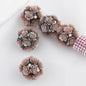 Flower Cluster Clay Beads 20mm Glitter Gothic Rose Bubblegum 10pcs 11