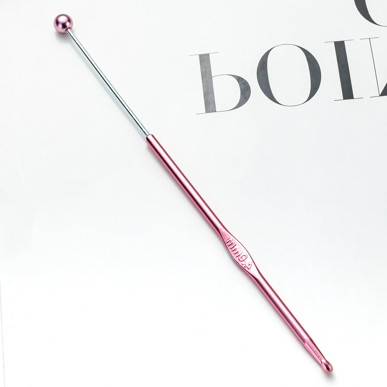 Beadable Crochet Hooks Metallic Slim Polished 3.0mm to 6.0mm 15