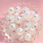 Painted Smiley Face Acrylic Beads 16mm Glow In The Dark 10pcs 12