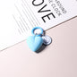 Resin Heart Smiling Face Keychain Pastel Colors Cute Charm 17