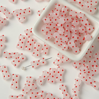 Handmade Matte Texture Bone Lampwork Glass Beads 16mm 10pcs 10