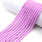 Flat Clay Beads 6mm Solid Color Polymer Spacer Discs 10strands 26