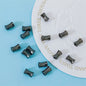 Tube Metal Beads 6mm 8mm Smooth Bamboo Joint Zinc Alloy 100pcs 10