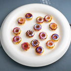 Plating Caramel-Glazed Donut Resin Beads 18mm 10pcs