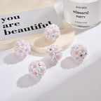 Flower Clay Beads 19mm Multicolor Handmade Polymer 20pcs 6