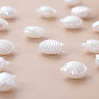 Pearl Shell Acrylic Beads 14mm Imitation Pearl ABS Plastic 50pcs 3