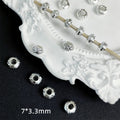 Alloy Flower Spacer Beads 7mm Symmetrical Tibetan Style 150pcs 6