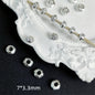 Alloy Flower Spacer Beads 7mm Symmetrical Tibetan Style 150pcs 6