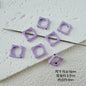 Heart Circle Floral Metal Beads Painted Solid Color Bulk 20pcs 19