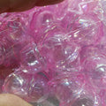 Transparent Valley Lily Flower Acrylic Beads 16 23mm UV Plating 100pcs 3