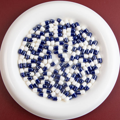 Plating Capsule Resin Beads 12mm Glossy Two Tone 20pcs 8