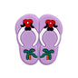 Silicone Focal Beads Slippers Palm Tree Red Bow Design 20pcs 4