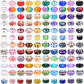 Mixing Color Resin Spacer Beads 12-14mm Assorted Designs 100pcs