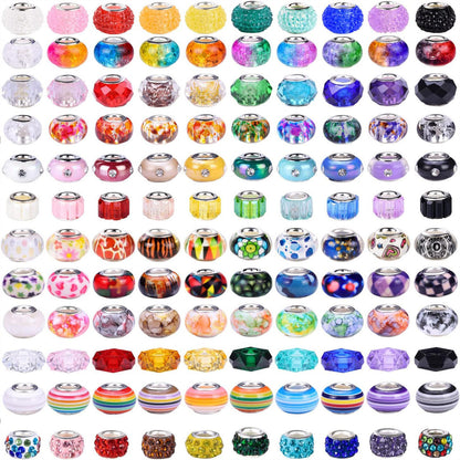 Mixing Color Resin Spacer Beads 12-14mm Assorted Designs 100pcs
