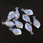 Transparent Aurora Laser Acrylic Beads Iridescent Mixed Shapes 2pcs 34