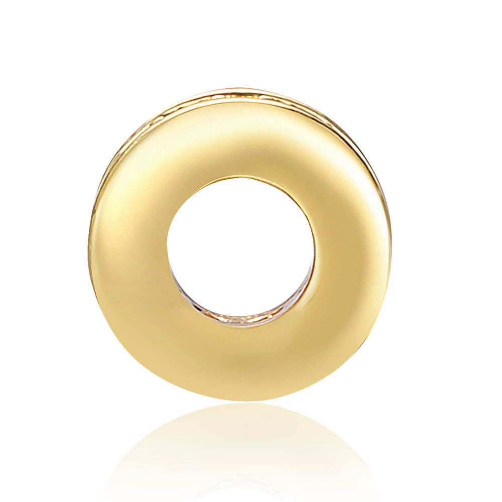 Copper Round Spacer Beads 7mm 18k Gold Plated Zircon 10pcs 3
