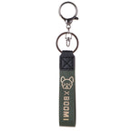 Leather Wristlet Keychain with Gold Embossed Bear Detail 5