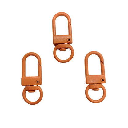 Colorful Zinc Alloy Keychain Hooks 33mm Baking Painted 50pcs 14