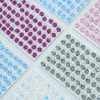 Electroplated Seed Glass Beads 4mm Faceted Multi Colored 40pcs