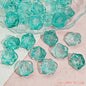 Camellia Glass Beads 19mm Clear Translucent Mixed Colors 50pcs 10