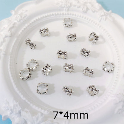Alloy Wreath Spacer Beads 7mm Tibetan Style 100pcs 2