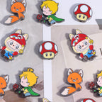 Double Sided Little Prince Enamel Alloy Metal Beads 13-20mm 10pcs 3