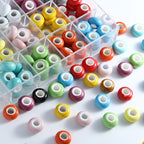 Ceramic Round Spacer Beads 16mm Solid Color 20pcs 2