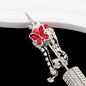 Tassel Crown Butterfly Metal Beads 24mm Silver Tone Alloy 6pcs 11