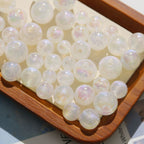 Pearl Acrylic Beads 8-16mm Mermaid Imitation Shimmer 10pcs 4