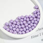 Acrylic Faceted Spacer Beads 8mm Baking Painted Solid Color 50pcs 7