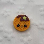 Silicone 3D Focal Beads Biscuit Smiling Faces Chocolate Drips 20pcs 3