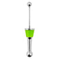 Beadable Wine Stopper Aluminum Alloy Polished Silver Balls 3cm 7