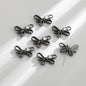 Jewelled Bow Rhinestone Beads 22mm Alloy Decorative 10pcs 11