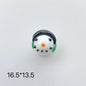 Hand Painted 3D Christmas Lampwork Glass Beads Snowman Santa Motifs 1pc 17