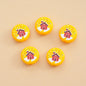 Baking Painted Flat Acrylic Beads 18mm Christmas Series 10pcs 10