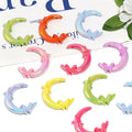 Plating Butterfly Crescent Moon Acrylic Beads 39*42mm UV Mixed 50pcs 4