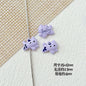 Baking Painted Bow Puppy and Dotted Kitten Metal Beads 15mm 20pcs 20