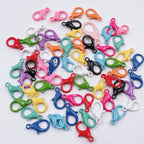 Zinc Alloy Lobster Clasp Keychain Findings 12mm Baking Painted 100pcs