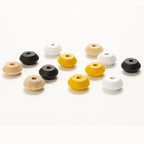 Wood UFO Spacer Beads 20mm Colored 100pcs