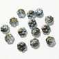 Vintage Cat Claw Glass Beads 15mm Glossy Translucent Colors 50pcs 18
