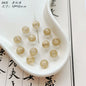 Transparent Love Star Acrylic Beads 8-11mm Gilded Vintage 100pcs 9