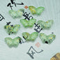 Butterfly Glass Beads 15x10mm Colored Transparent 25pcs 4