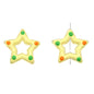 Glossy Hollow Star Acrylic Beads 27mm Pastel Colors 2pcs 9