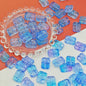 Czech Glass Beads Flower Double-Sided 13x18mm Pastel Jewel Colors 25pcs 17