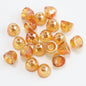 Bell Electroplated Glass Beads 8mm Sparkling Mixed Colors 50pcs 9
